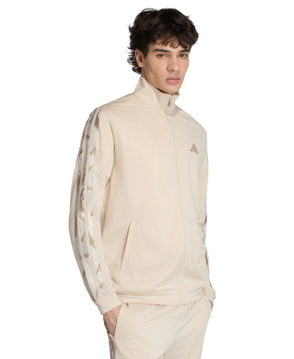 adidas Men's Camouflage 3-Stripes Regular-Fit Track Jacket - Beige Khaki