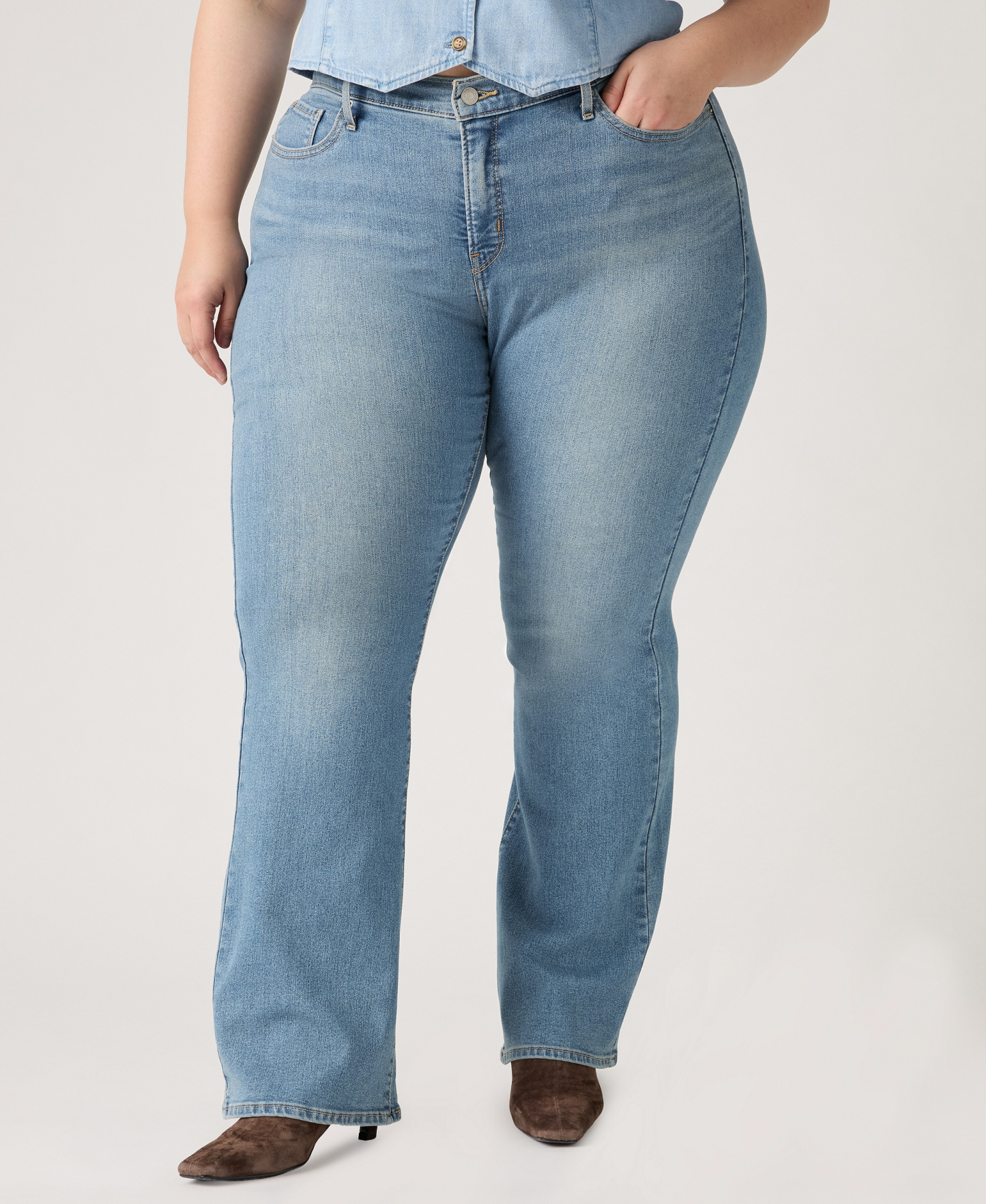 Levi's 315 Shaping Mid Rise Lightweight Bootcut Jeans - Camp Denim Plus