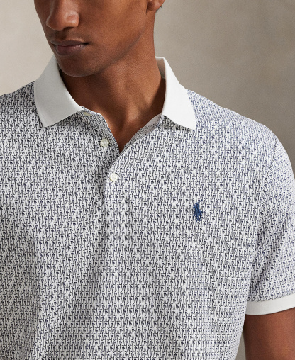 Polo Ralph Lauren Men's Short-Sleeve Classic-Fit Polo Shirt - Mini Mallets/White