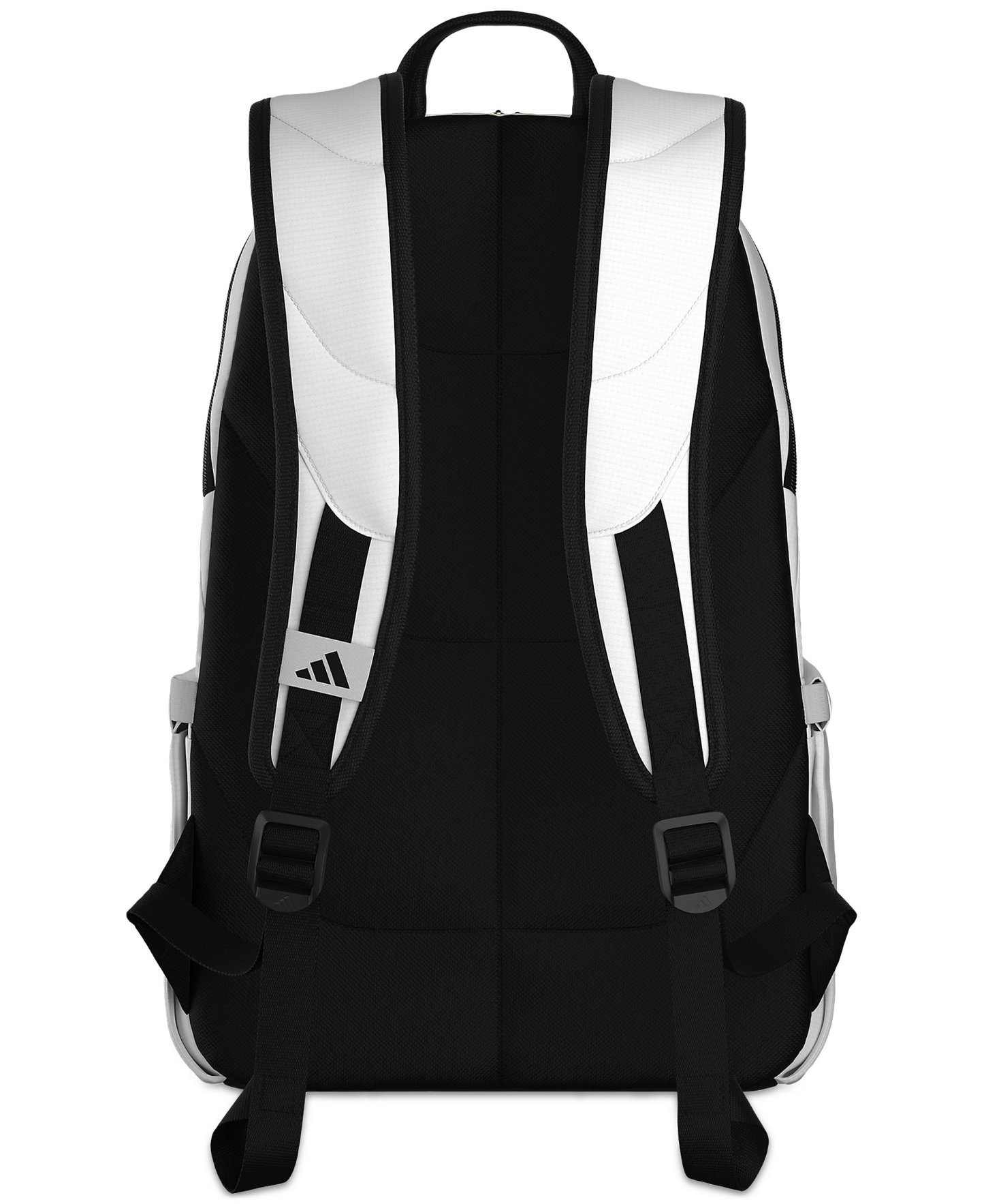 adidas Men's Multiple Zippered Pockets Backpack Messenger - White
