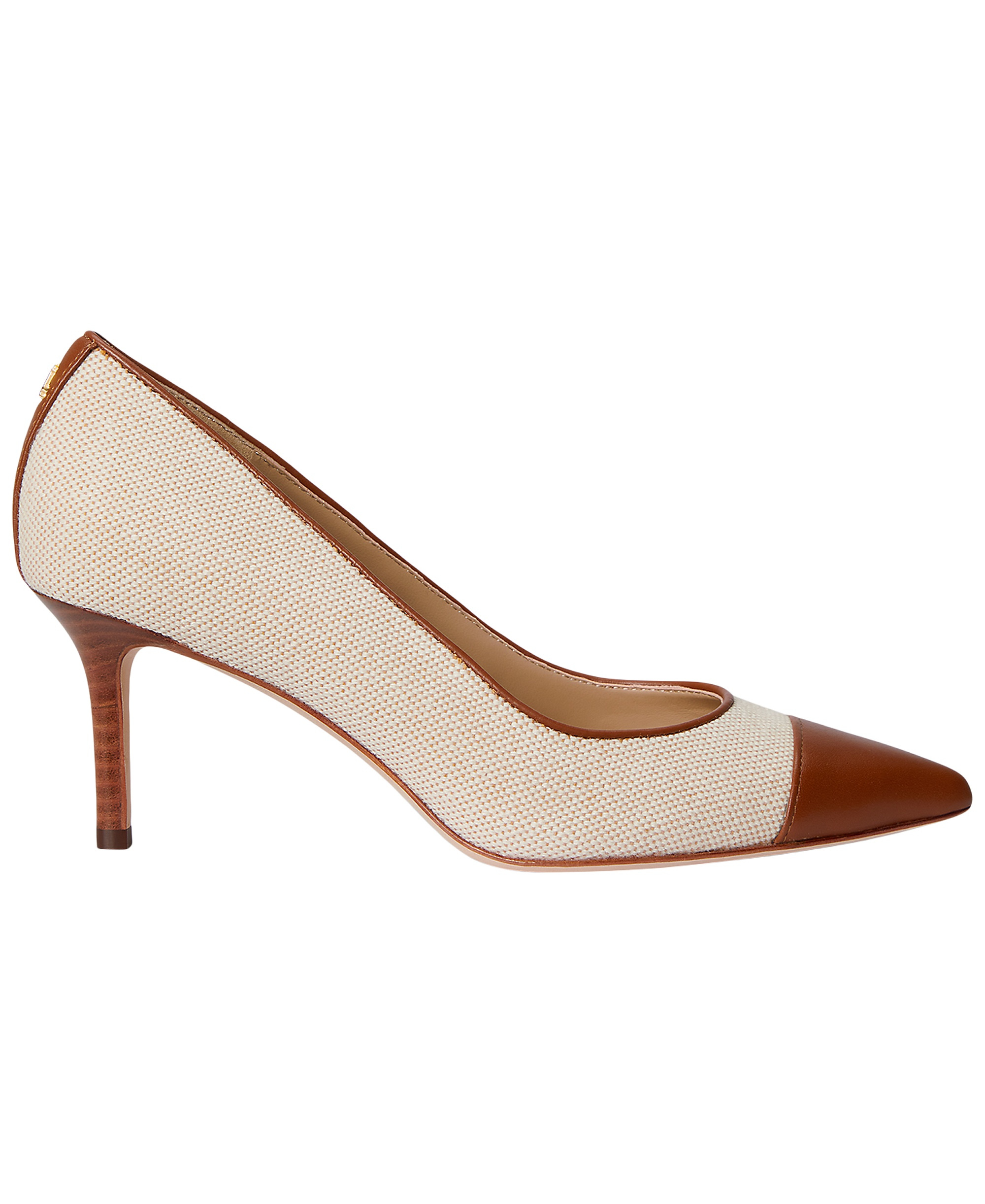 Lauren Ralph Lauren Women's Lanette Washed Canvas Slip-On Pumps - Natural/Lauren Tan