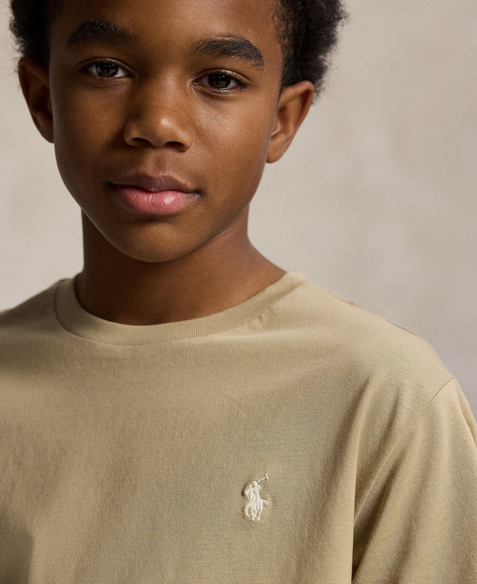 Polo Ralph Lauren Boys' 8-20 Crewneck T-Shirt - Classic Khaki
