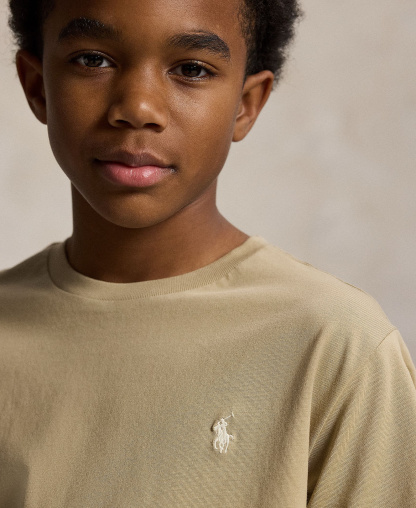 Polo Ralph Lauren Boys' 8-20 Crewneck T-Shirt - Classic Khaki