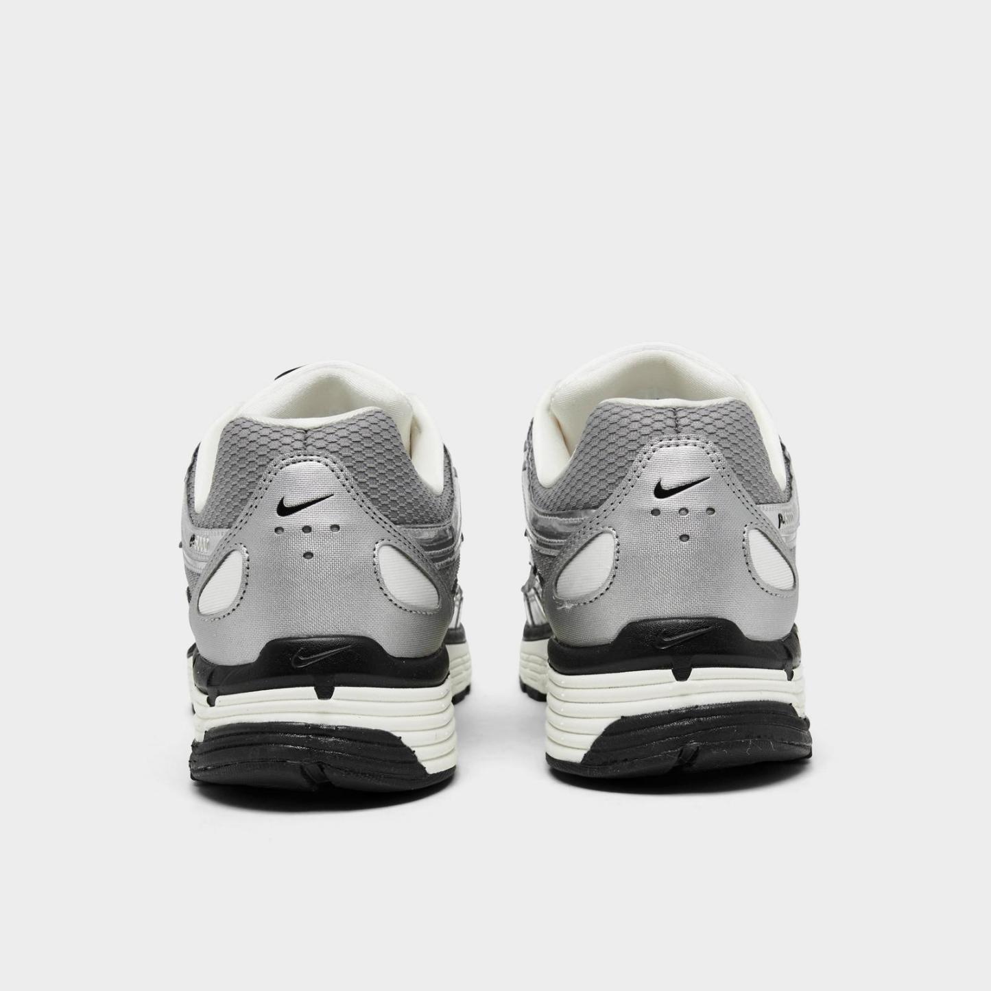 Men's Nike P-6000 Casual Shoes - Metallic Silver/Sail/Black/Metallic Silver