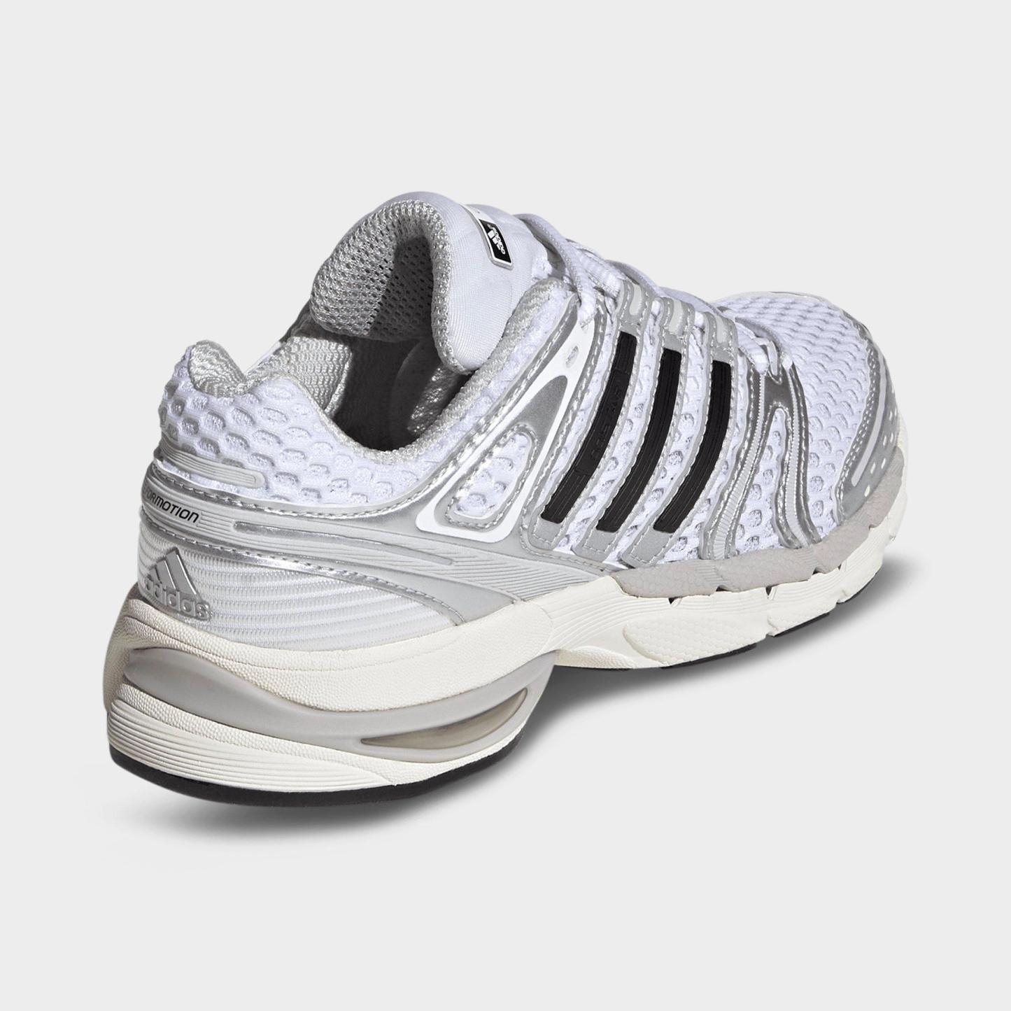 Girls' Big Kids' adidas x Liberty London Adistar Control 5 Casual Shoes - Cloud White/Silver Metallic/Grey One - Back view