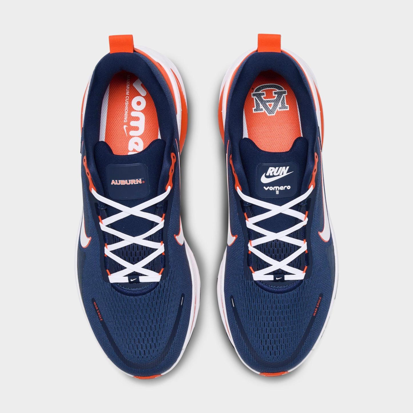 Men's Nithtke Vomero 18 Purdue Boilermakers Running Shoes - Part 2 - College Navy/White/Team Orange - Top view