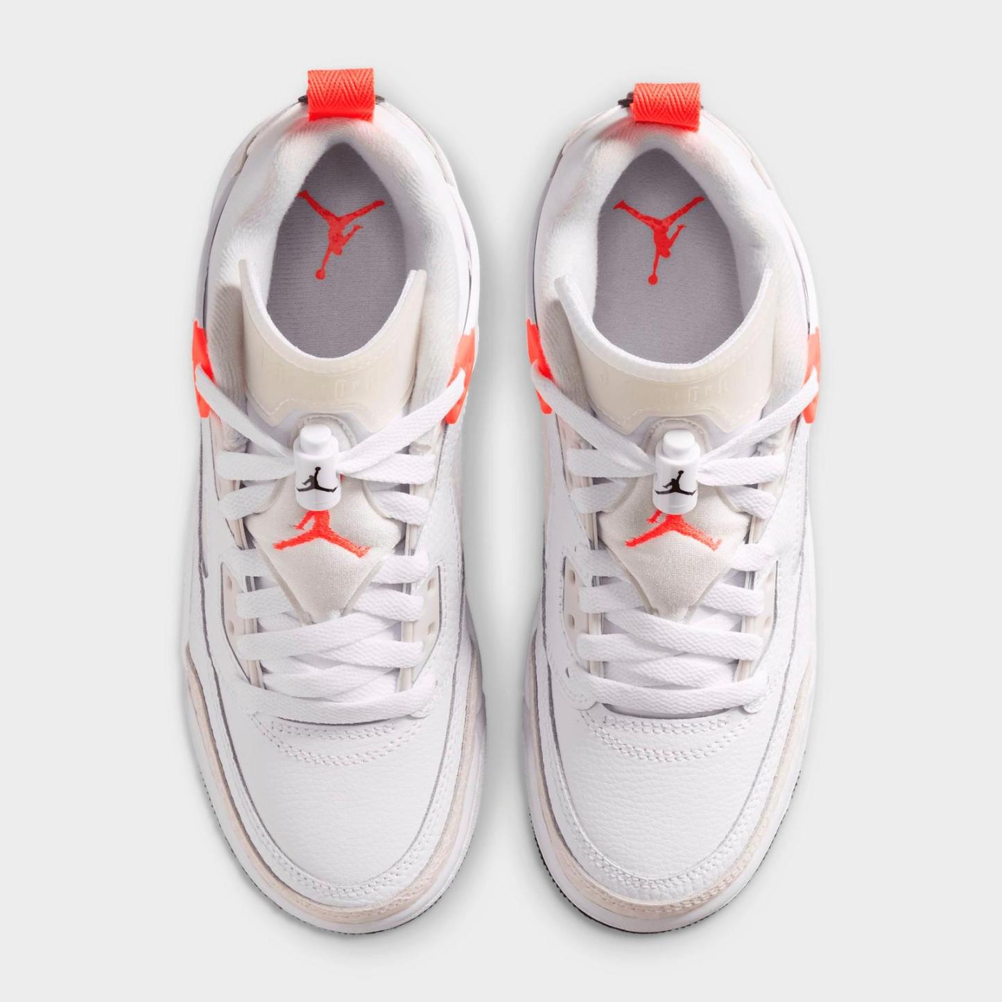 Big Kids' Jordan Spizike Low Casual Shoes - White/Vast Grey/Black/Bright Crimson - view 5