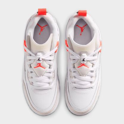 Big Kids' Jordan Spizike Low Casual Shoes - White/Vast Grey/Black/Bright Crimson - view 5