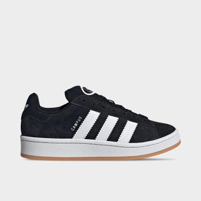 Big Kids' adidas Originals Campus 00s Casual Shoes - Black/White/White - Left shoe facing left. Outside of the shoe.