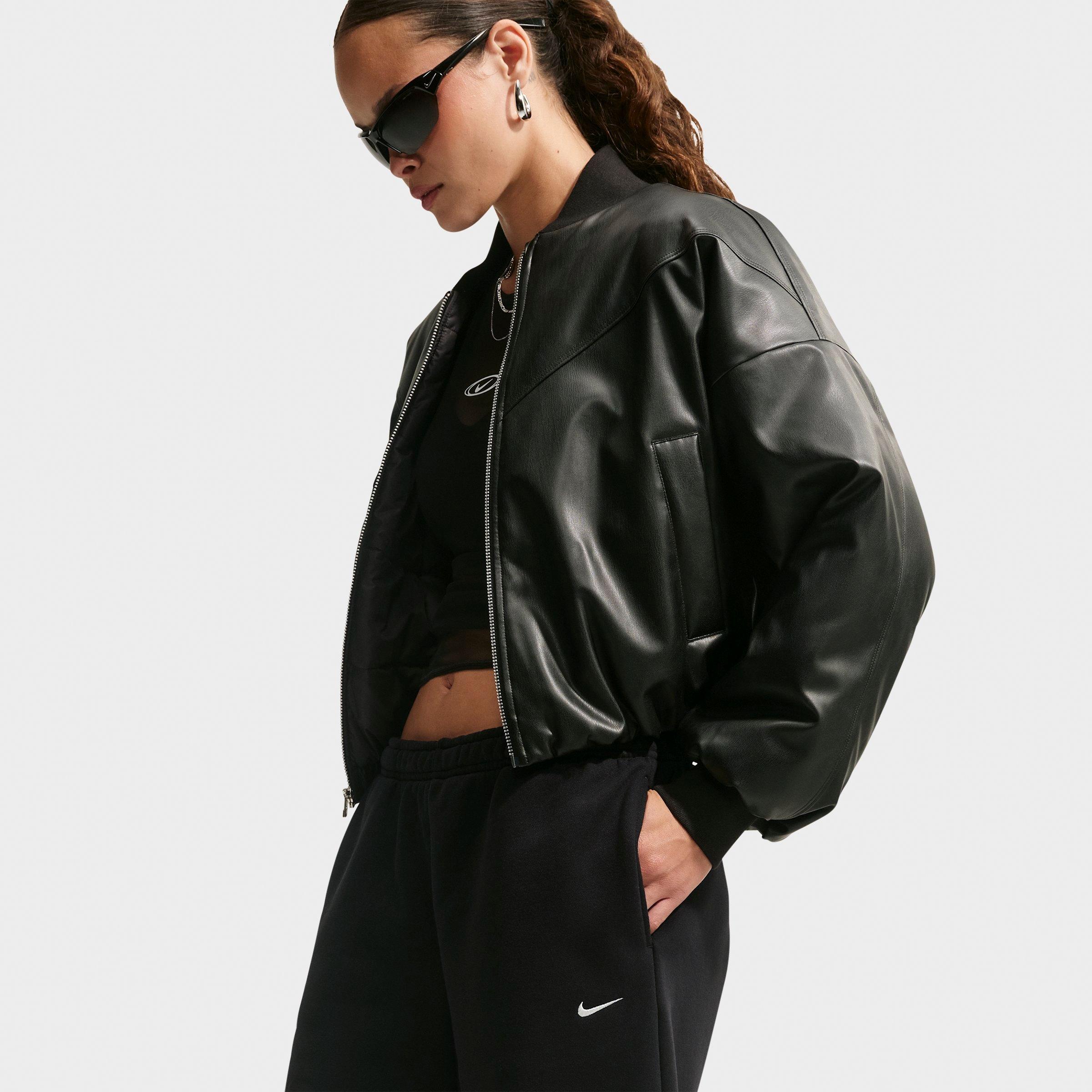 Women's Nithtke Studio Fleece Medium-Weight High-Rise Oversized Cargo Pants - Total Black/Sail