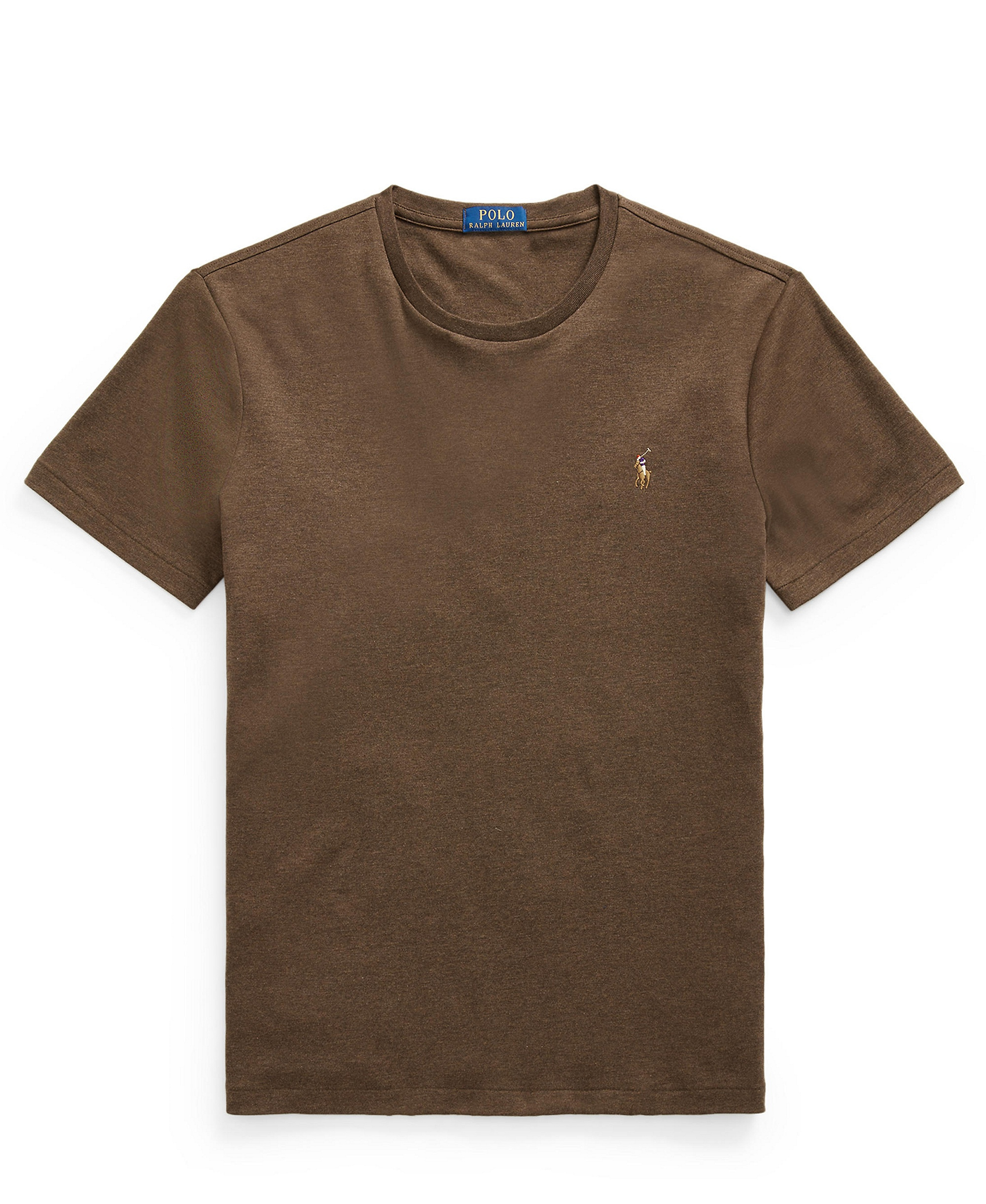 Polo Ralph Lauren Men's Custom Slim-Fit Soft Cotton T-Shirt - Nutmeg Brown Heather