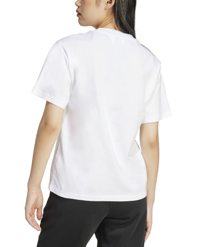 adidas Women's Short-Sleeve Cotton Crewneck Logo T-Shirt - White/black