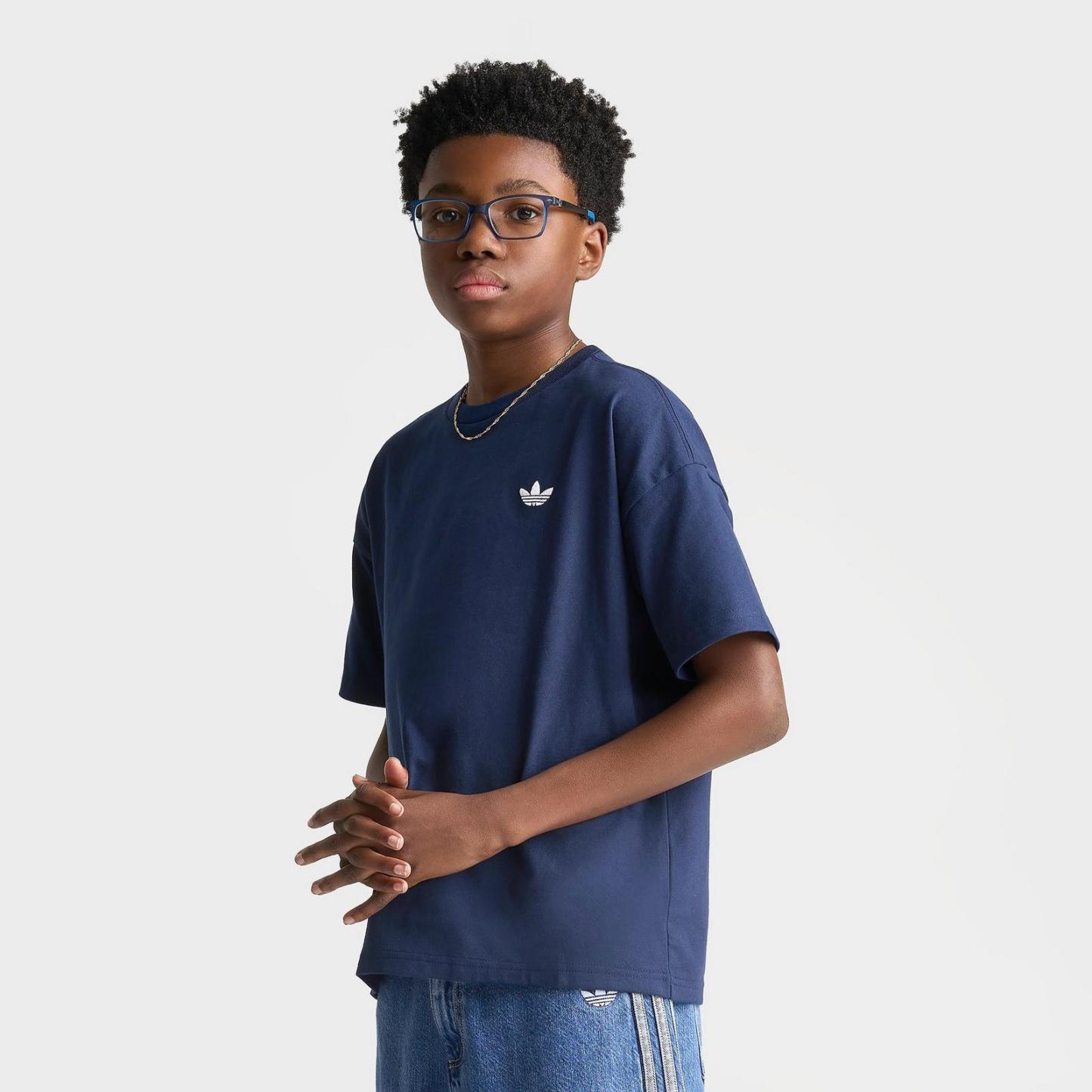 Big Kids' adidas Originals FIFA World Cup Archive Poster Graphic T-Shirt - Night Indigo - view 3