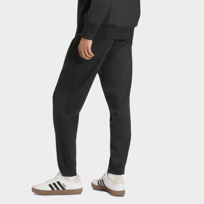 Men's adidas Essentials 3-Stripes Fleece Jogger Pants - Black/Black
