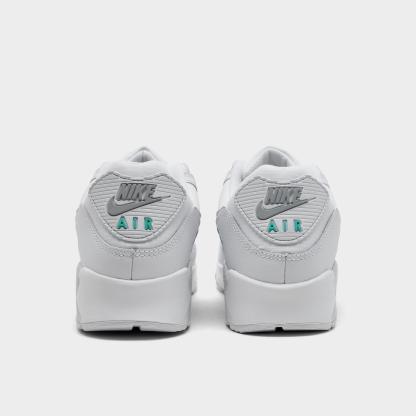 Men's Nithtke Air Max 90 Casual Shoes - Part 2 - White/Photon Dust/Hyper Turquoise - Back view