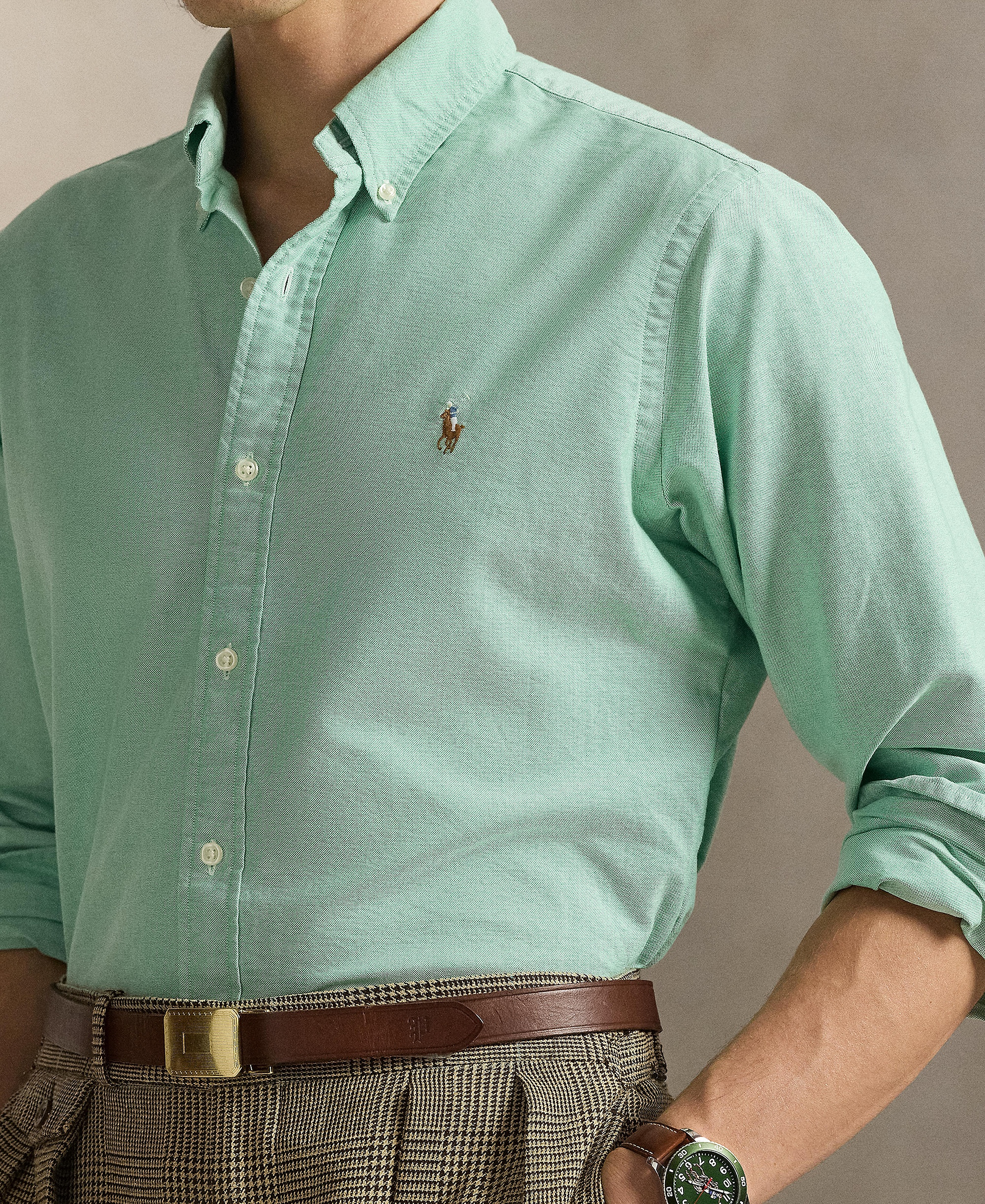 Polo Ralph Lauren Men's Classic-Fit Oxford Shirt - Summer Emerald