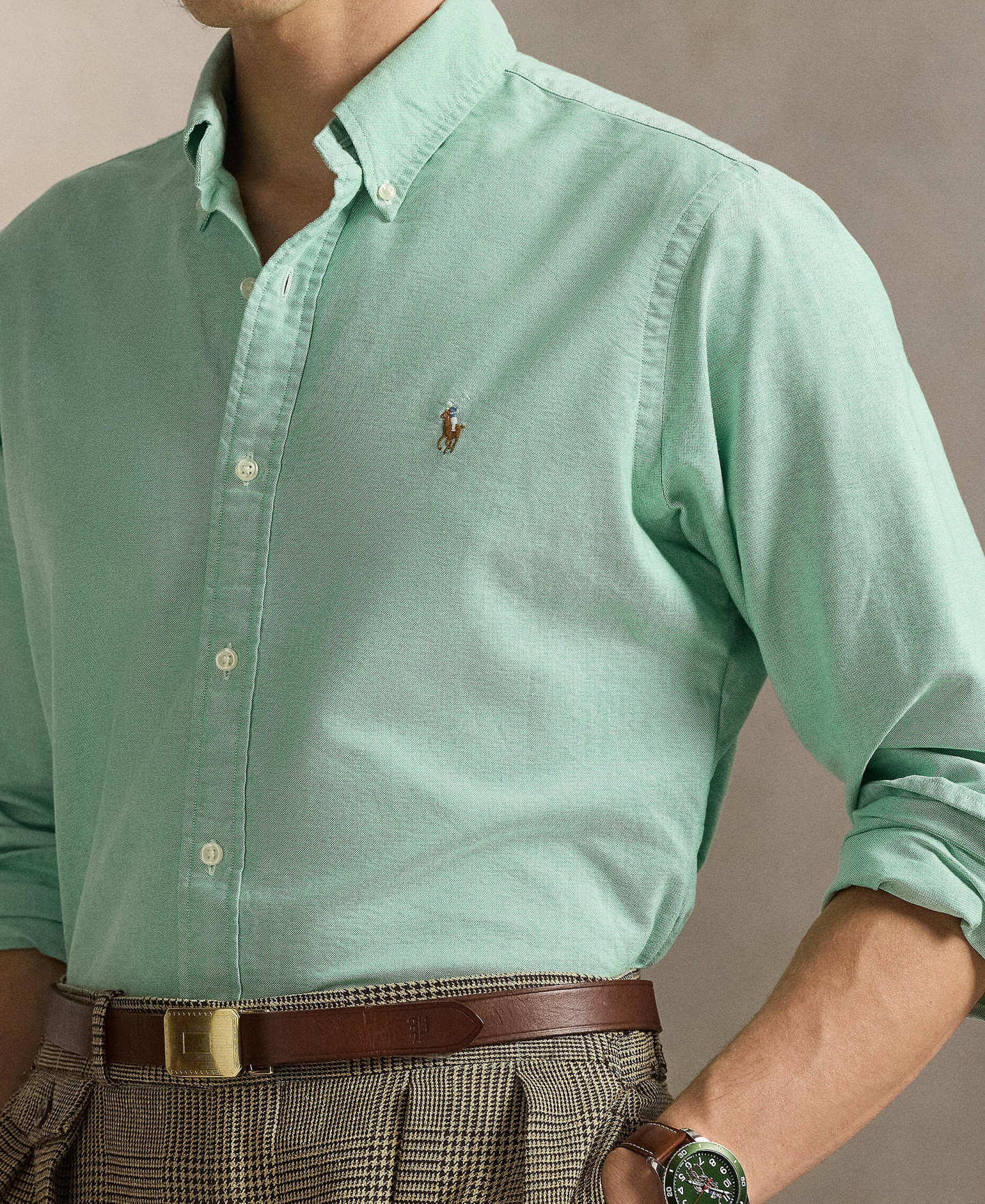 Polo Ralph Lauren Men's Classic-Fit Oxford Shirt - Summer Emerald