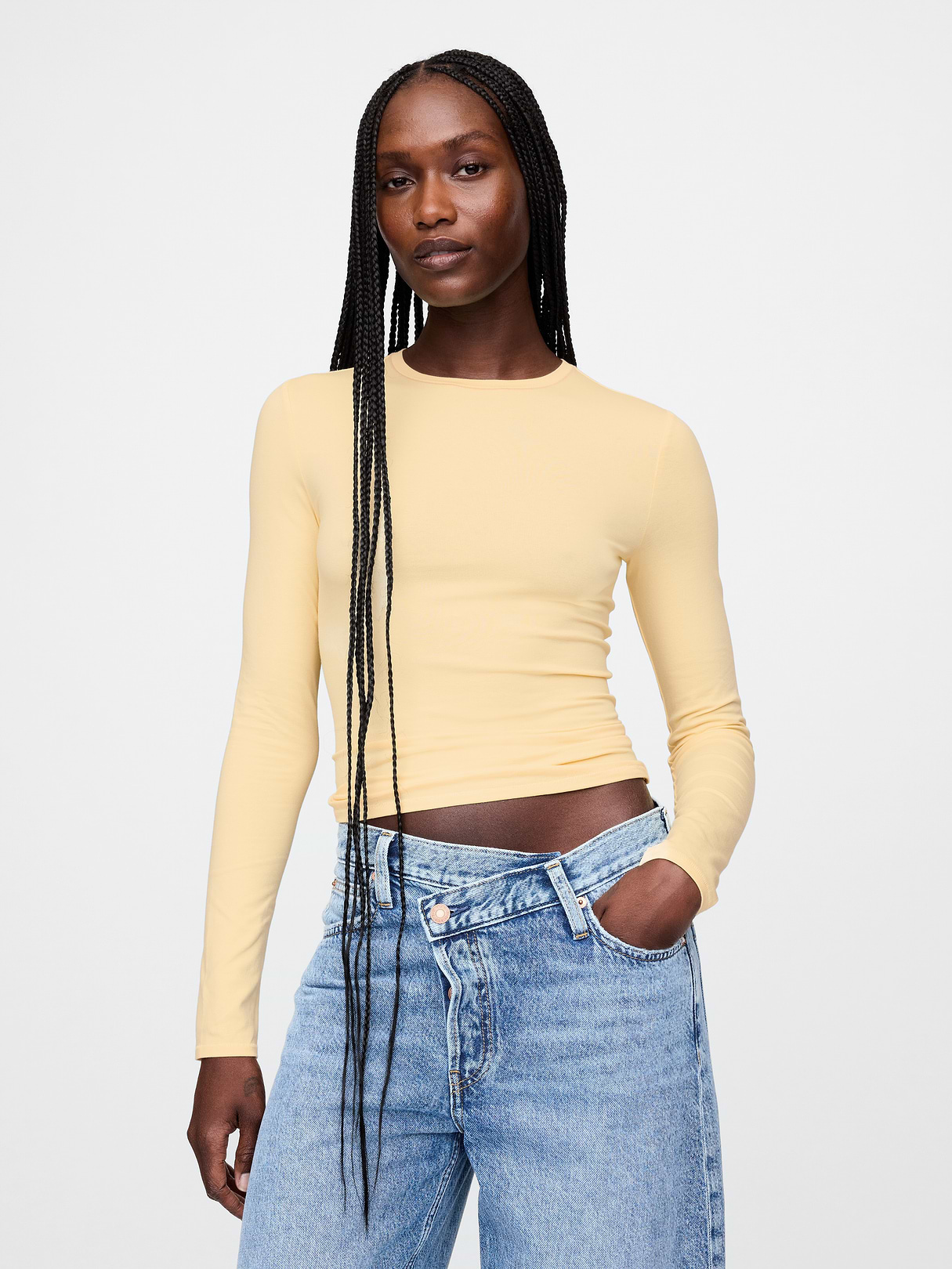 CloseKnit Jersey T-Shirt - light yellow