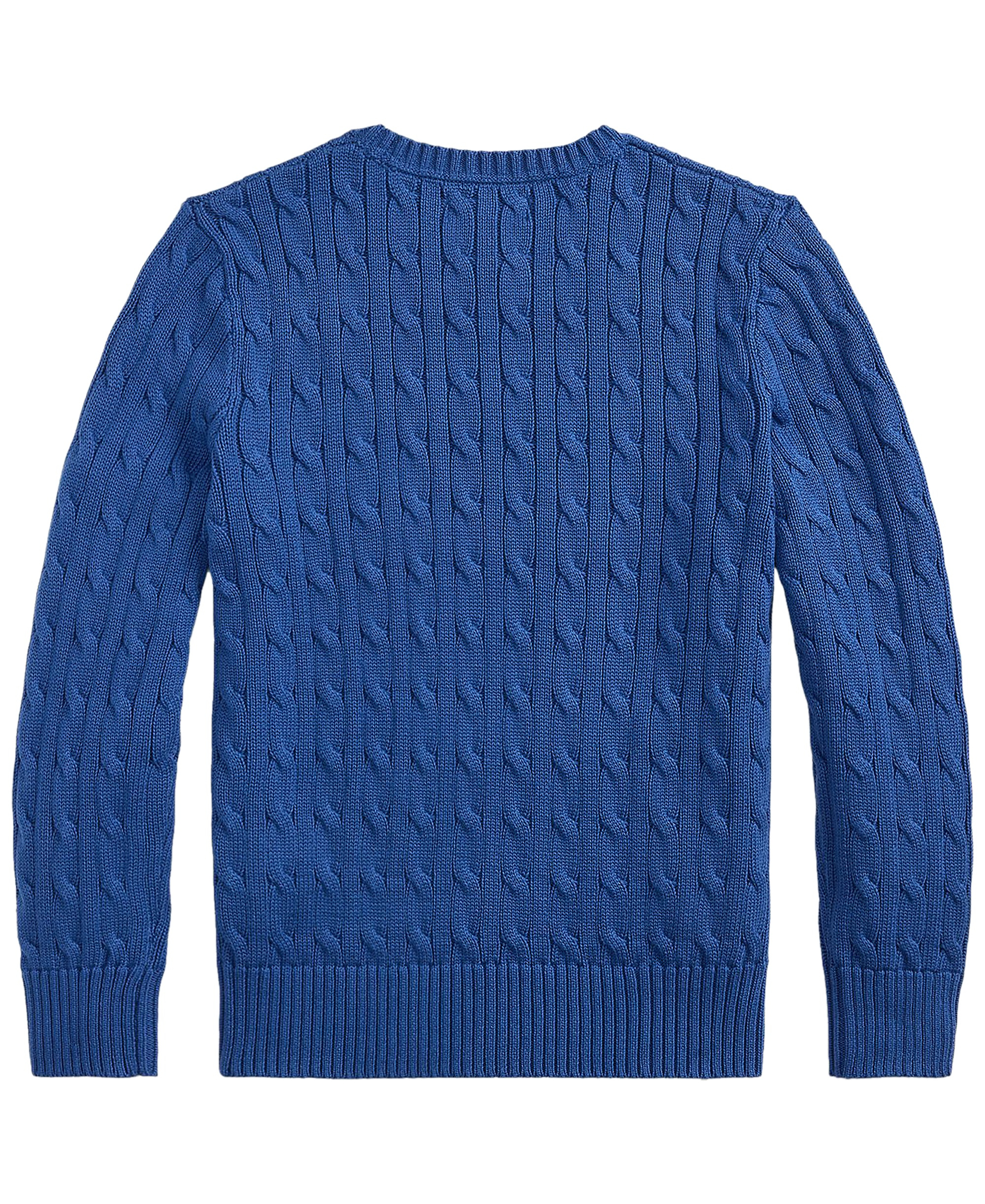 Polo Ralph Lauren Boys' 8-20 Cable-Knit Cotton Sweater - Dusty Azure