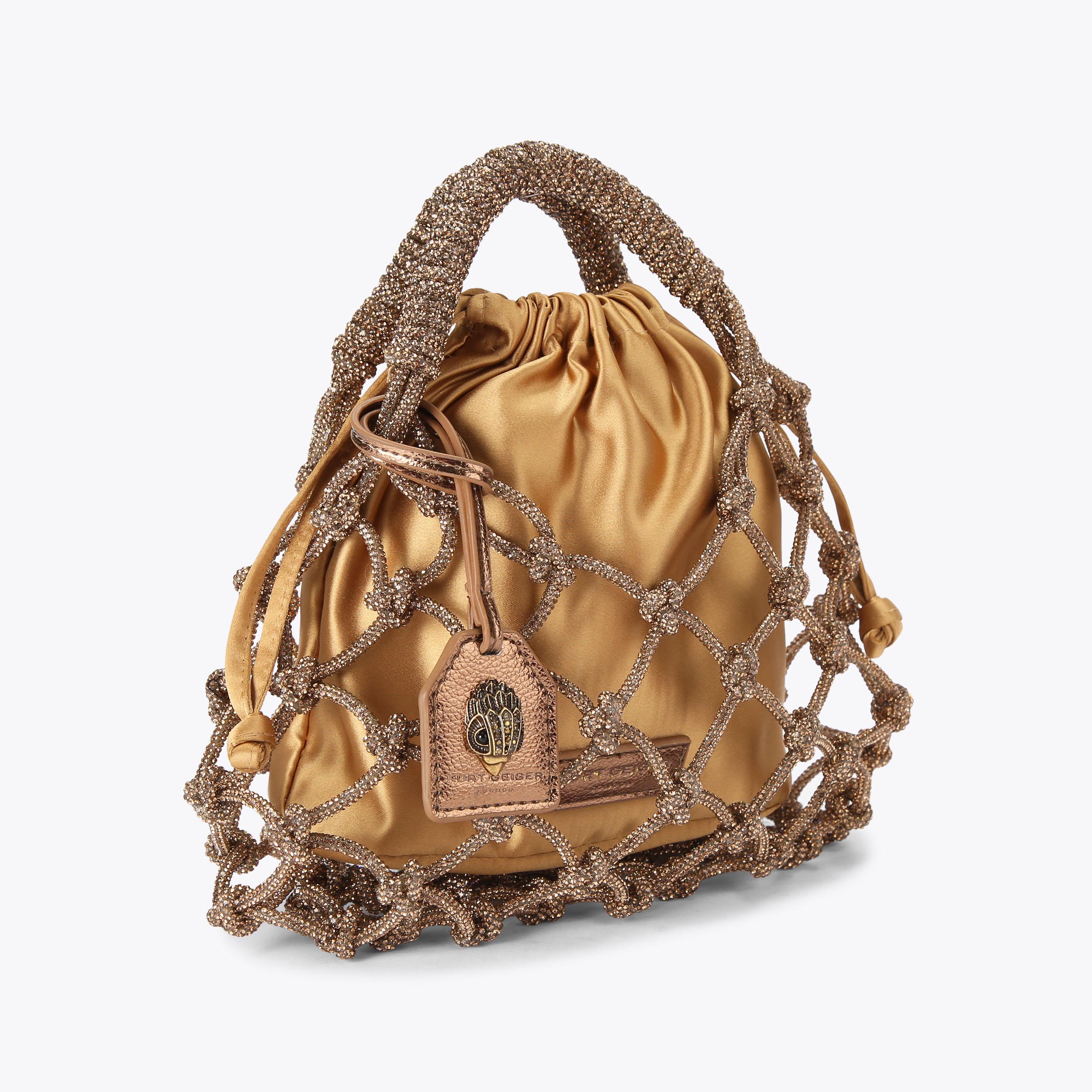 Kurt Geiger London Small Macrame Bag - Metallics - view 3