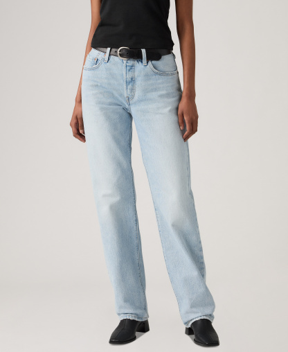 Levi's Premium Women's 501 90's Mid-Rise Straight-Fit Jeans 30" - Office Refresh