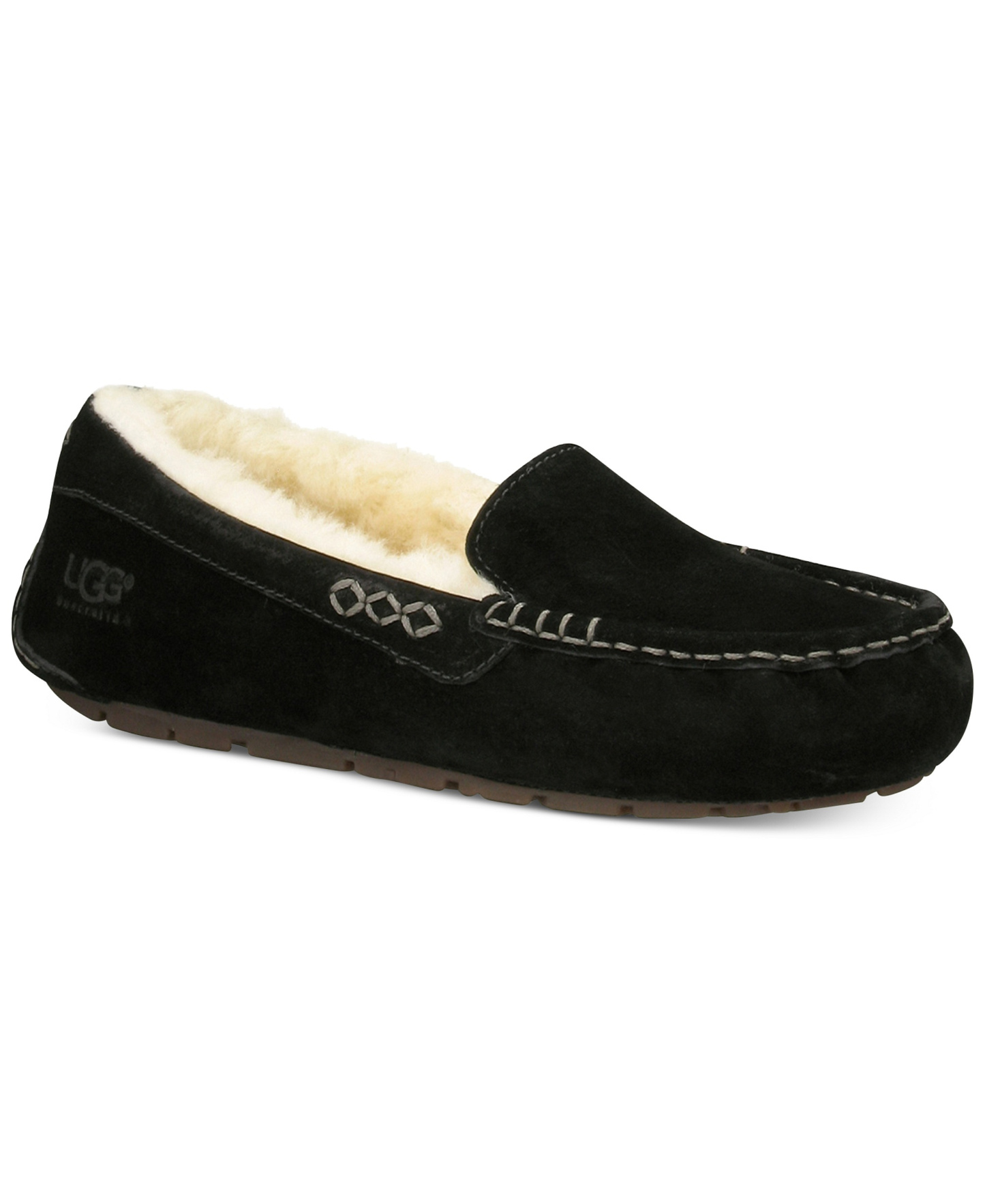 UGG® Women's Ansley Slip On Moccasin Slippers - Black