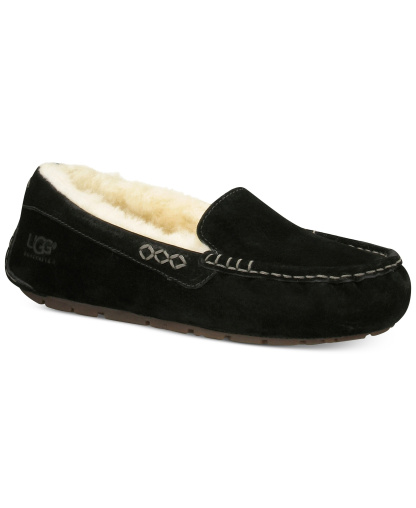 UGG® Women's Ansley Slip On Moccasin Slippers - Black