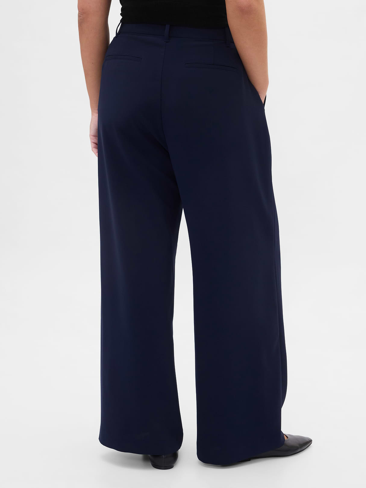 Curvy 365 High Rise Pleated Trousers - New classic navy