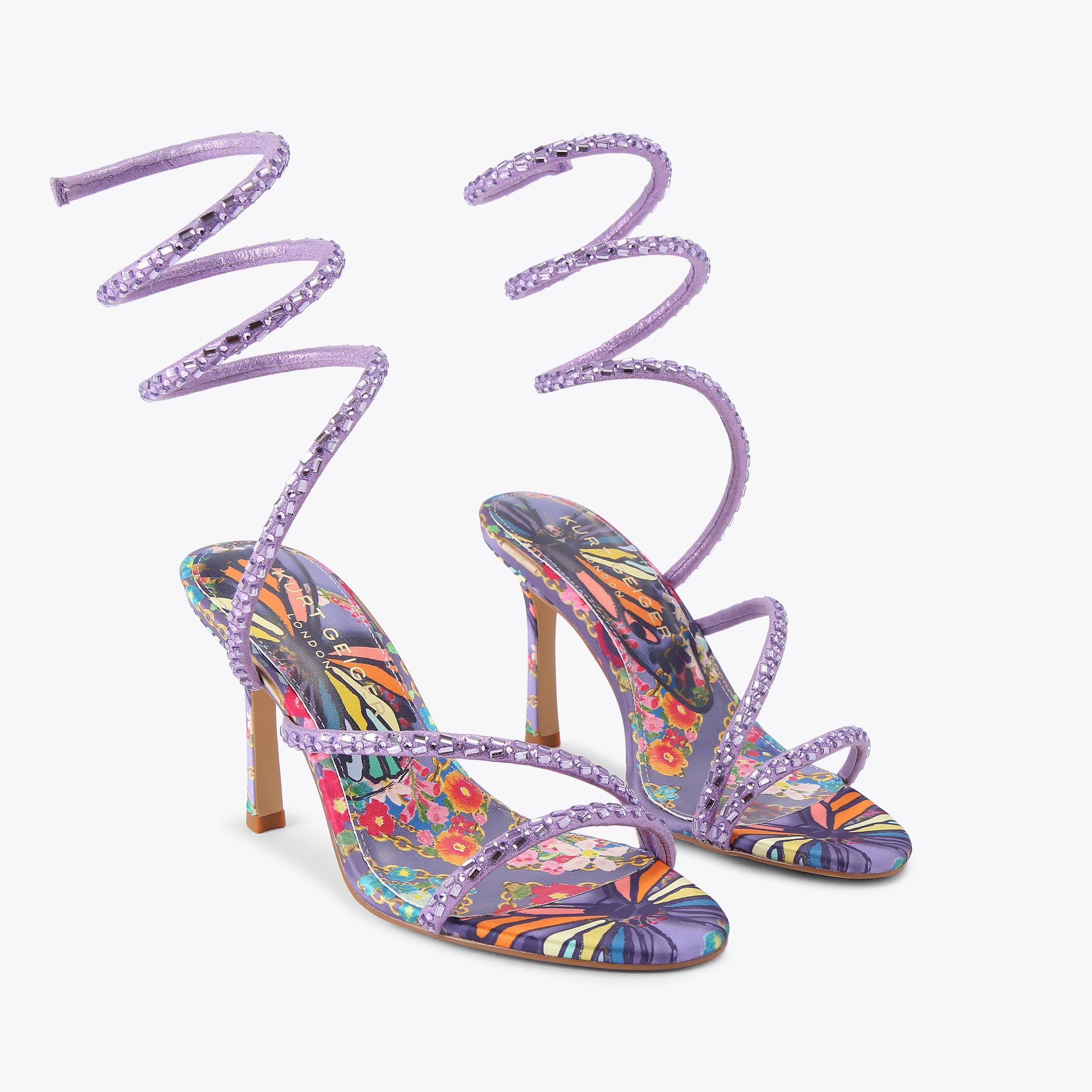 Kurt Geiger London Spiral Asymmetric Heel - Purple - view 3