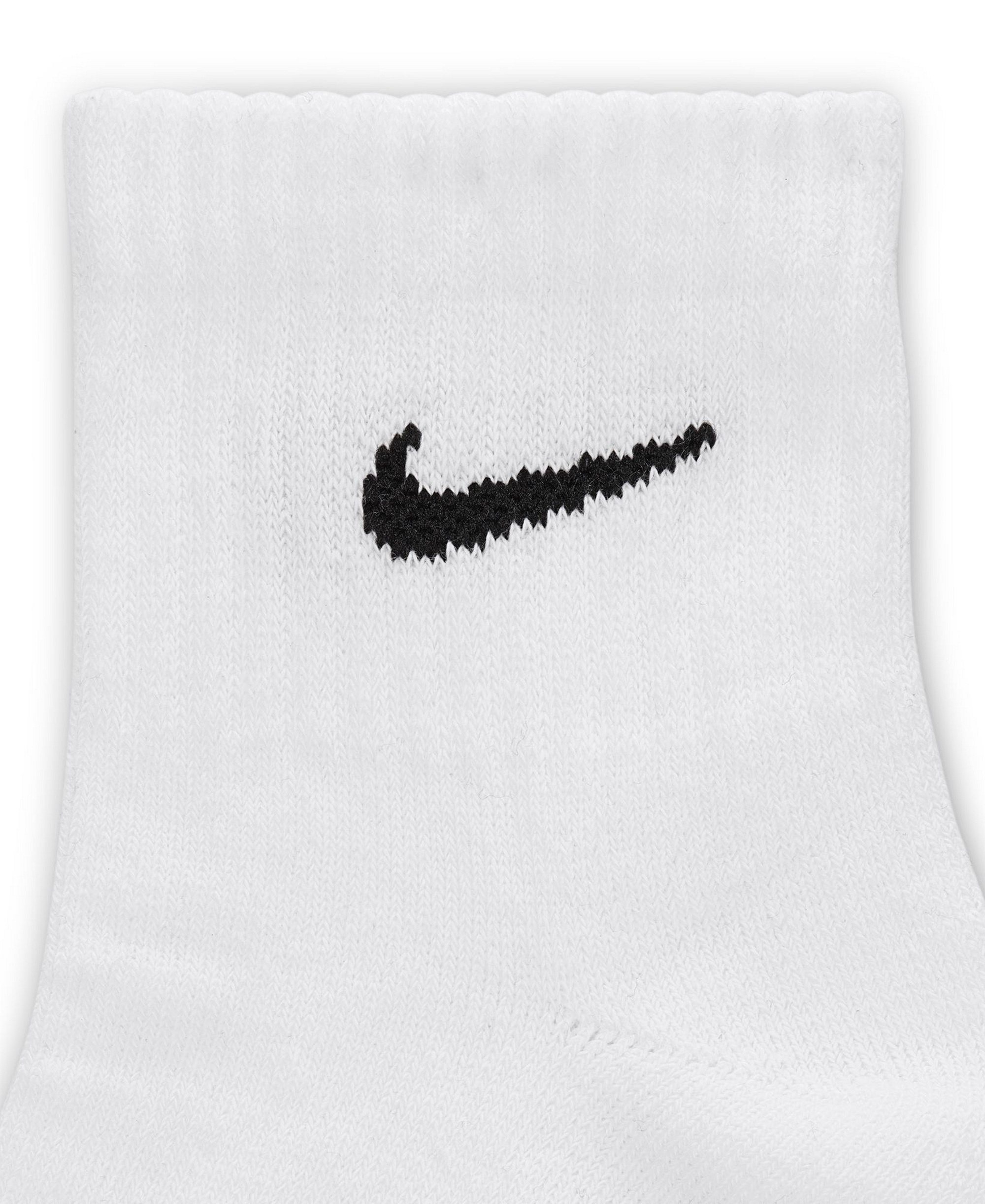 Nike Unisex Quarter Socks, 6-Pack - Carbon Heather/Black