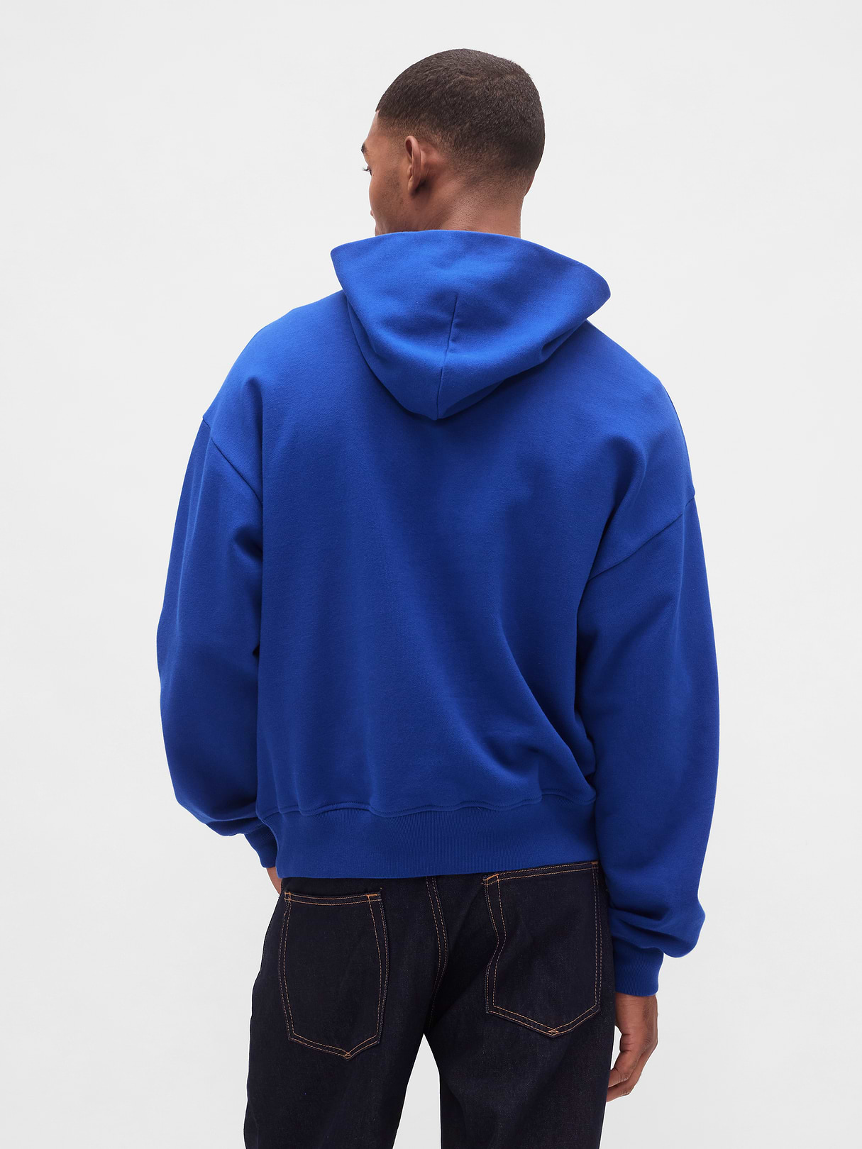 Adult Heavyweight Oversized Hoodie - active blue