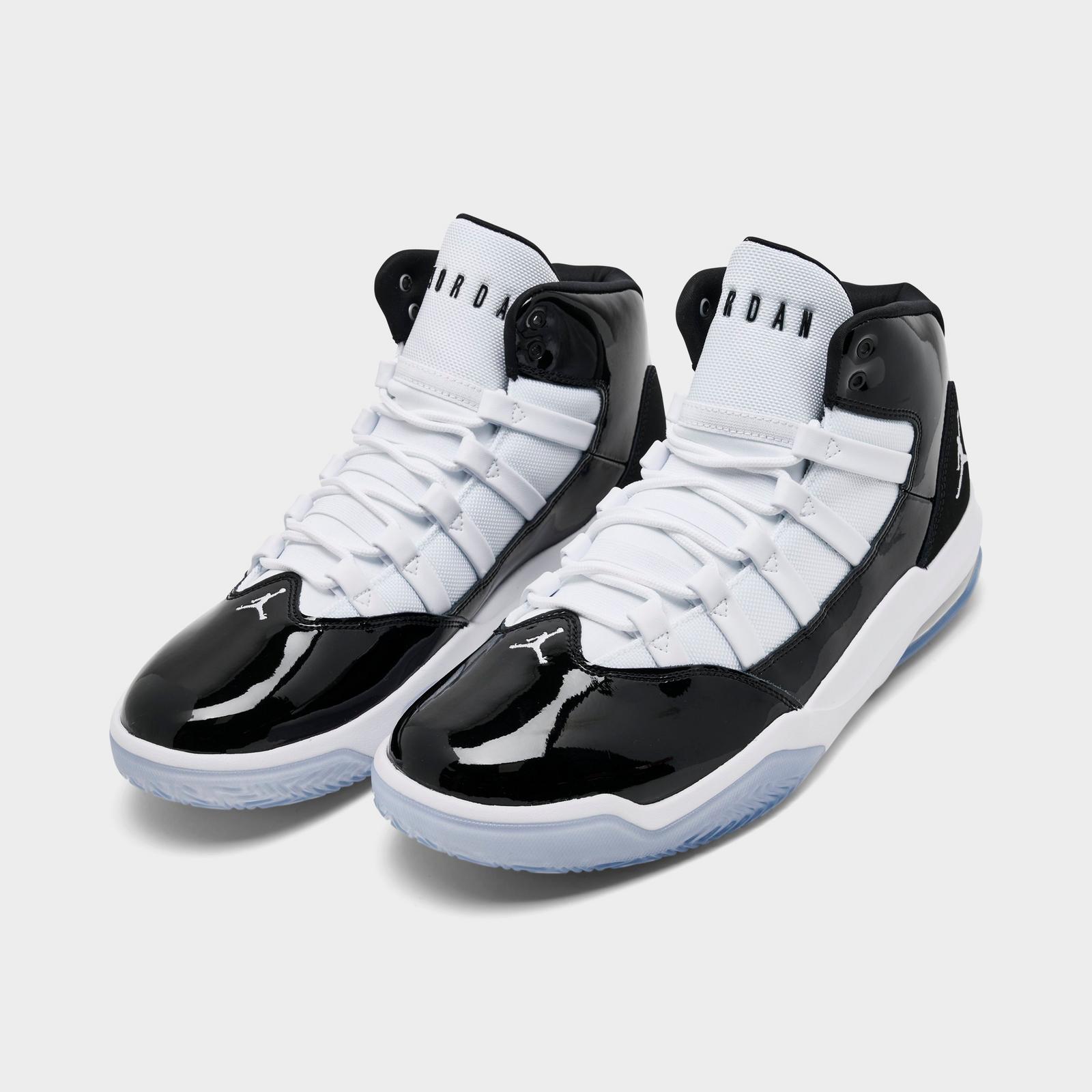 Men's Jordan Max Aura Casual Shoes - Black/White - view 2