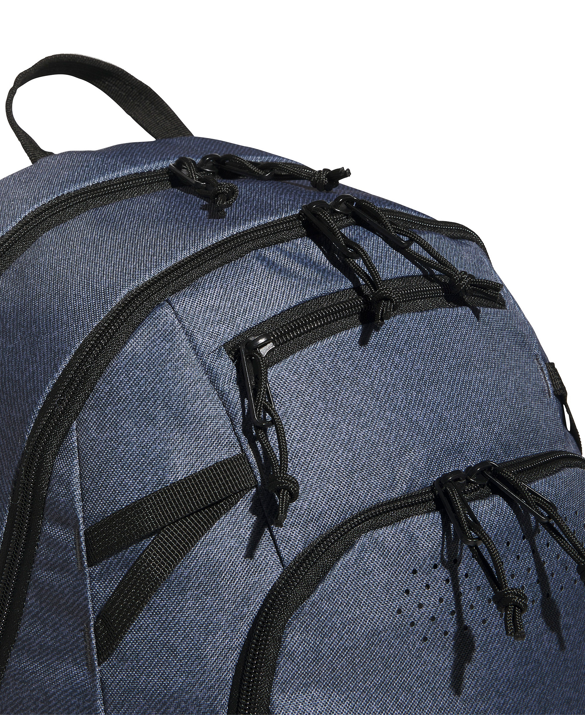 adidas Men's Multiple Zippered Pockets Backpack Messenger - Twill Onix Gray/Black