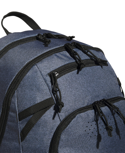 adidas Men's Multiple Zippered Pockets Backpack Messenger - Twill Onix Gray/Black