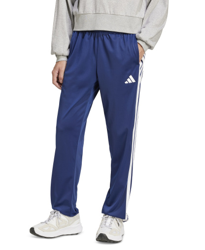 adidas Men's 3-Stripes Regular Open Hem Track Pants - Dark Blue