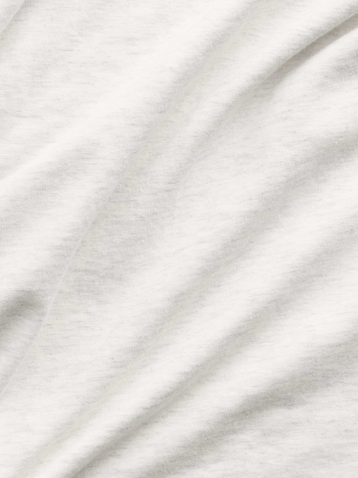 CloseKnit Jersey V-Neck T-Shirt - Pale heather grey