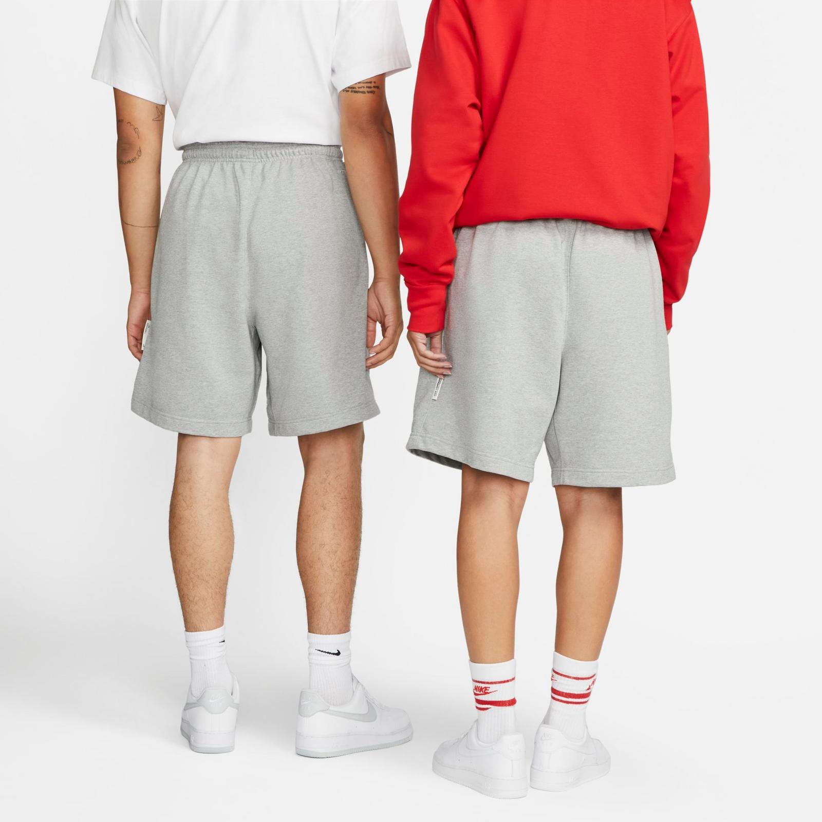 Men's Nike Dri-FIT Standard Issue French Terry Shorts - Dark Grey Heather/Pale Ivory