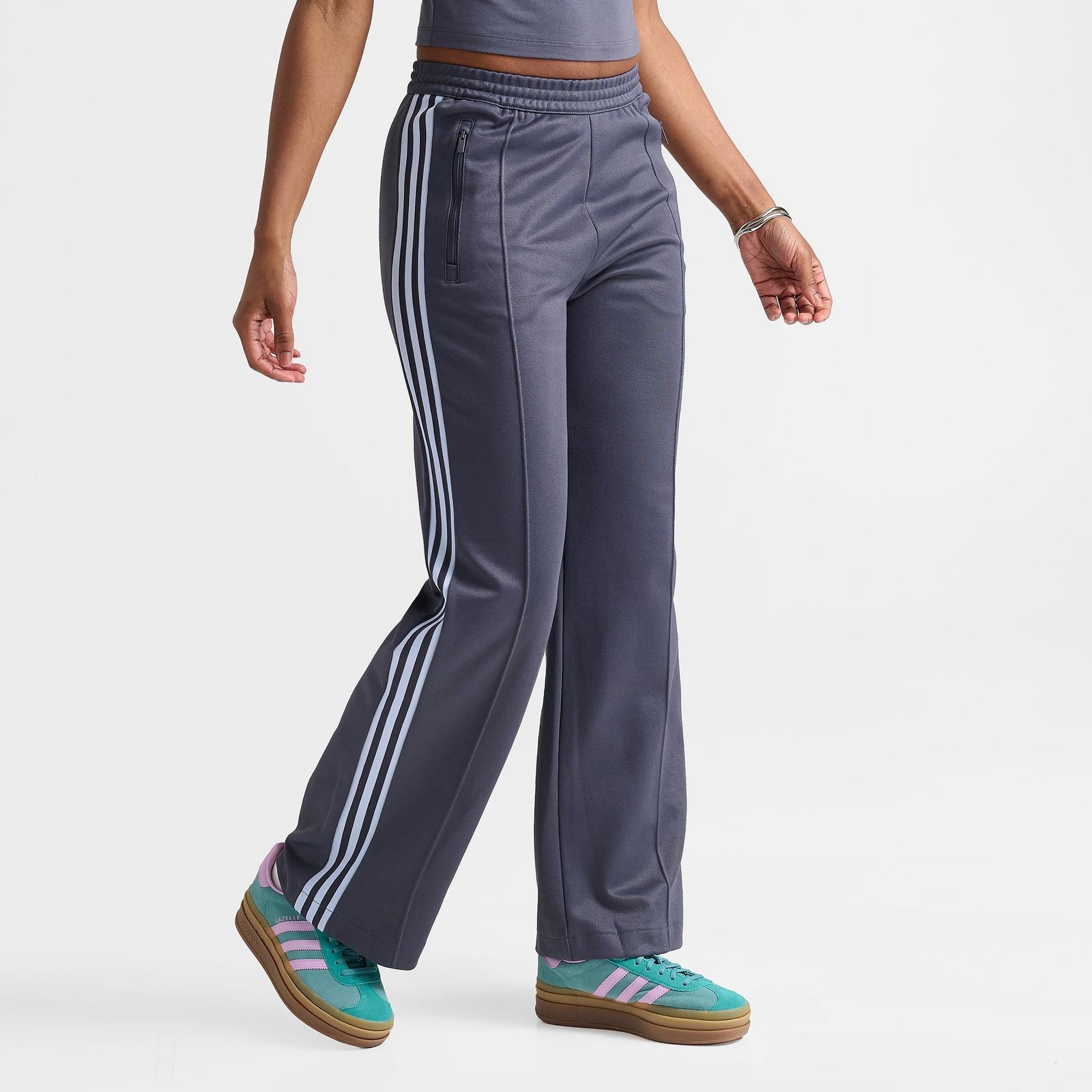 Women's adidas Originals Beckenbauer Classic Track Pants - Dark Grey/Aurora Onix/Crystal Sky - view 3