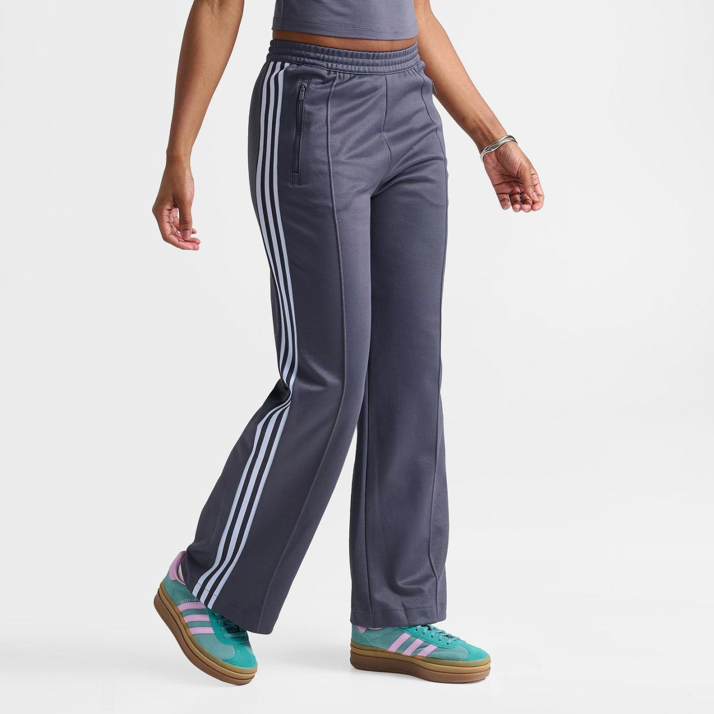 Women's adidas Originals Beckenbauer Classic Track Pants - Dark Grey/Aurora Onix/Crystal Sky - view 3