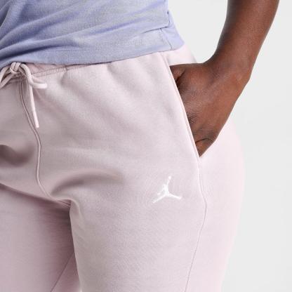 Women's Jordan Brooklyn Fleece Pants - Particle Rose/White - view 5