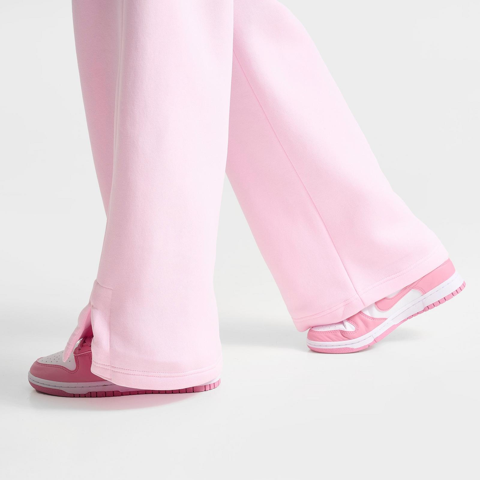 Women's Nike Sportswear Phoenix Fleece High-Waisted Wide-Leg Sweatpants - Pink Foam/Sail