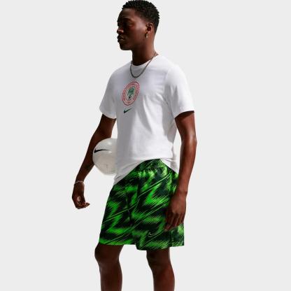 Men's Nike Club Nigeria Soccer Flow Shorts - Electric Green/Pro Green/Electric Green