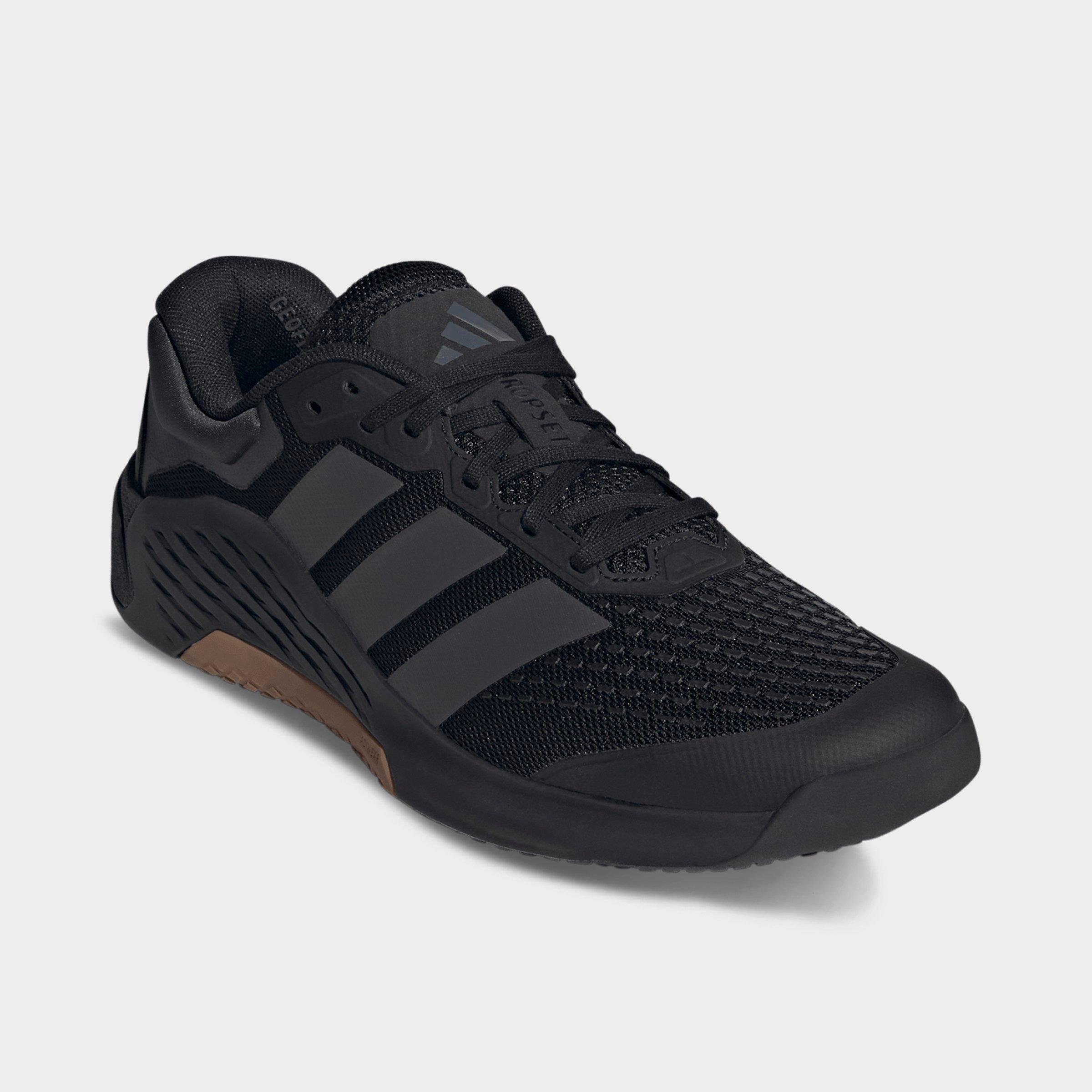 Men's adidas Dropset 4 Training Shoes - Core Black/Grey/Core Black - Both shoes facing left