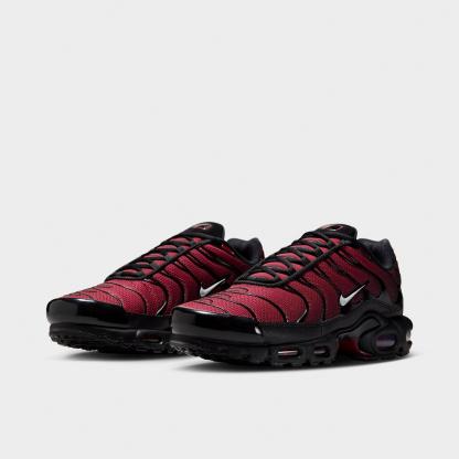 Men's Nithtke Air Max Plus Casual Shoes - Tough Red/Black/Mystic Dates/Grey Fog - Both shoes facing left