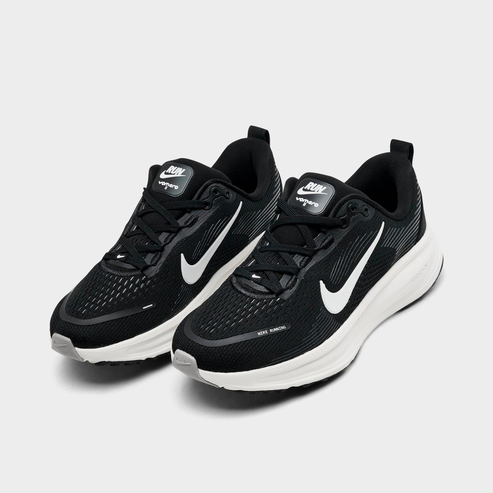Big Kids' Nike Vomero 18 Running Shoes - Black/Summit White