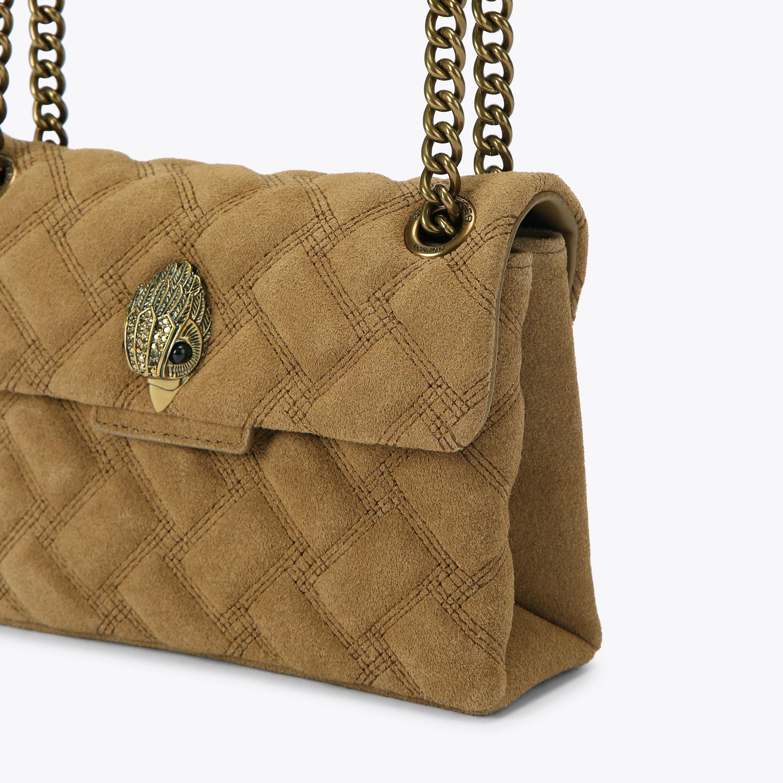 Kurt Geiger London Mini Leather Kensington Bag - Tan - view 6