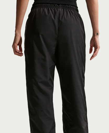 Nike Women's Sportswear Classic Mid-Rise Woven Pants - Black/Sail