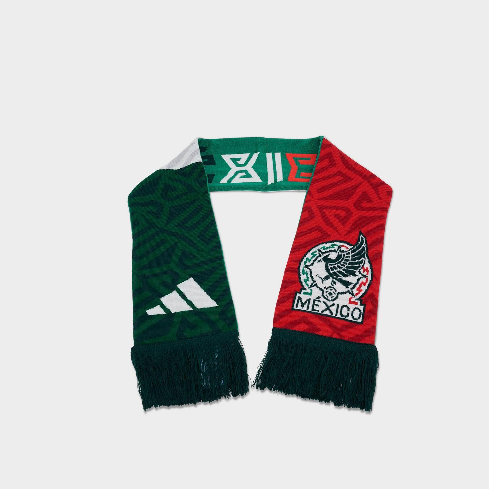 adidas FMF Mexico Scarf - Bold Green/Aurora Ivy - view 3