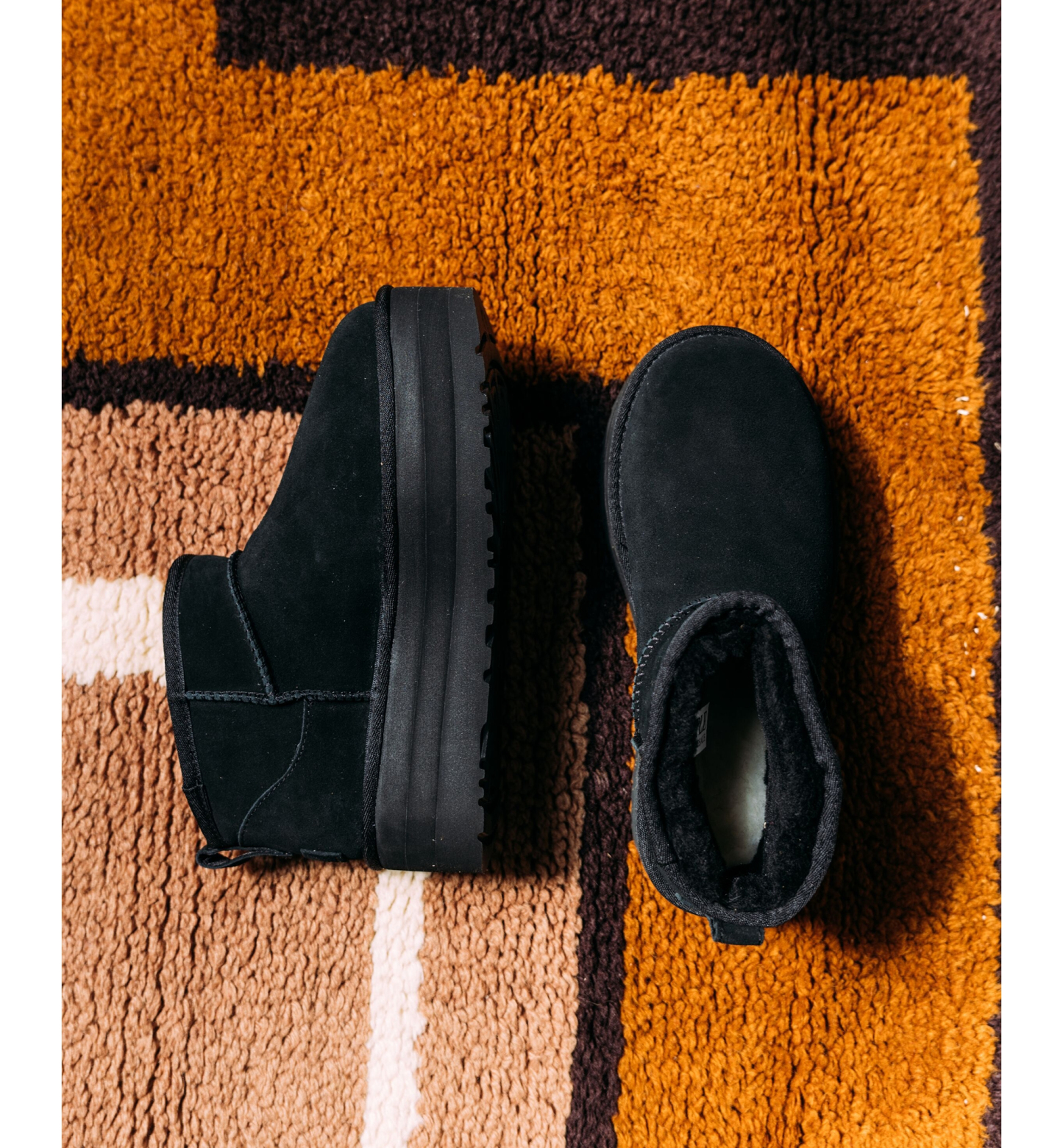 UGG® Women's Classic Ultra Mini Platform Booties - Black