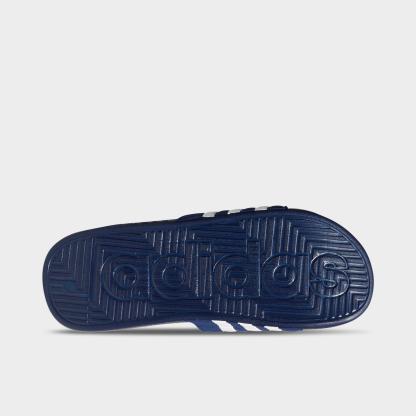 Men's adidas Adissage Slide Sandals - Dark Blue/White/Dark Blue - view 6